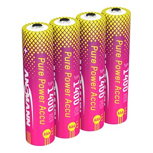 ANS 1311-0034 - Li-Ion Akku, AAA (Micro), 1400 mAh, 1,5 V, 4er-Pack