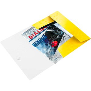 4002432123018 - Eckspannmappe WOW 4599-00-16 A4 gelb PP 80g mit 3 Einschlagklappen 4002432123018 Leitz 4002432123018 - Eckspannmappe WOW 4599-00-16 A4 gelb PP 80g mit 3 Einschlagklappen 4002432123018 Leitz