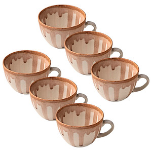 4029793461757 - 6 HEART & SOUL Kaffeetassen Perfect Match Oyster braun 034 l 4029793461757 HEART & SOUL 6 Stück