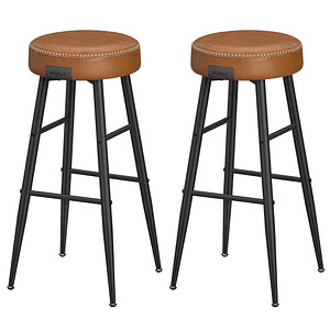 0194343187167 - Vasagle echo Kollektion Barhocker 2er Set Barstuhl Küchenstuhl Kunstleder 762 cm hoch für Küche Esszimmer einfacher Aufbau karamellbraun 0194343187167 - Vasagle echo Kollektion Barhocker 2er Set Barstuhl Küchenstuhl Kunstleder 762 cm hoch für Küche Esszimmer einfacher Aufbau karamellbraun