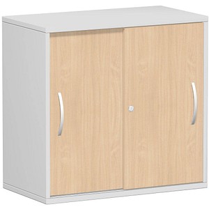 4038933486895 - Schiebetürenschrank Flex S-382502-BL lichtgrau buche 1 Fachboden 800 x 425 x 798 cm