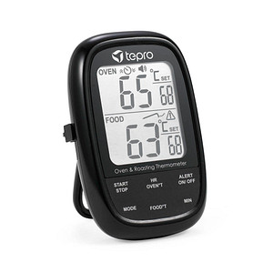 4011964083462 - tepro Dual-Sensor Kerntemperatur-Lebensmittelthermometer schwarz 4011964083462 - tepro Dual-Sensor Kerntemperatur-Lebensmittelthermometer schwarz