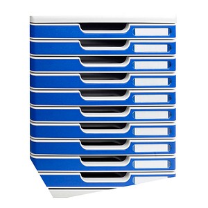9002493023949 - Schubladenbox Modulo 302003D lichtgrau blau 10 Schubladen geschlossen 9002493023949 Exacompta 9002493023949 - Schubladenbox Modulo 302003D lichtgrau blau 10 Schubladen geschlossen 9002493023949 Exacompta