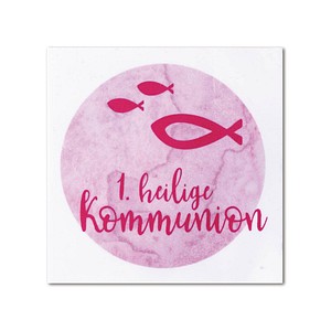 4006166482090 - Wachsmotiv rosa Heilige Kommunion Ø 67 cm