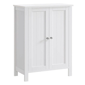 6955880325900 - Songmics - Badschrank Badezimmerschrank Schuhschrank Regal Aufbewahrungmit Doppeltür 2 verstellbare Einlegeböden Weiß 60 x 80 x 30cm Weiß BCB60W 6955880325900 - Songmics - Badschrank Badezimmerschrank Schuhschrank Regal Aufbewahrungmit Doppeltür 2 verstellbare Einlegeböden Weiß 60 x 80 x 30cm Weiß BCB60W