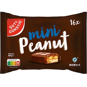 4311501034637 - mini Peanut Schokoriegel 16 St 4311501034637 - mini Peanut Schokoriegel 16 St