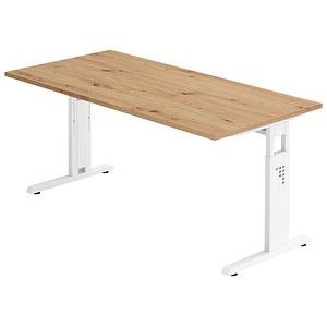 4032062187760 - PRO MEGA 16 W 160x80 Schreibtisch höhenverstellbar - 160 x 80 höhenverstellbar Asteiche Weiß 4032062187760 - PRO MEGA 16 W 160x80 Schreibtisch höhenverstellbar - 160 x 80 höhenverstellbar Asteiche Weiß
