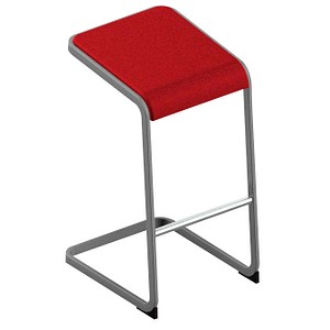 8056457078514 - Hocker OCSTOA01 34QI C-STOOL rot bis 110kg 8056457078514 Quadrifoglio