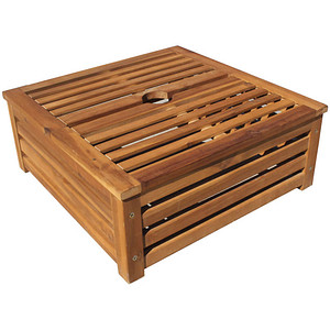 Garden Pleasure Sonnenschirmständer-Verkleidung Taylor 985168 braun, Holz