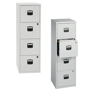 BISLEY Home PFA 4 Hängeregistraturschrank grau/grau 4 Schubladen BISLEY Home PFA 4 Hängeregistraturschrank grau/grau 4 Schubladen