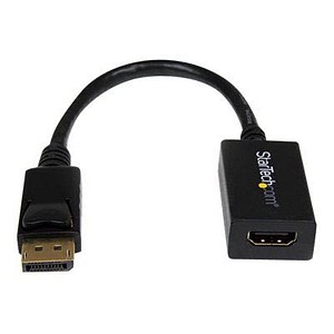 0065030836876 - StarTechcom DisplayPort auf HDMI Video Adapter   Konverter (Stecker Buchse) - DP zu HDMI mit bis zu 1920x1200 - DP   HDMI Länge 25cm - Videoadapter - DisplayPort männlich zu HDMI weiblich - 265 cm