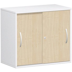 4038933486840 - Schiebetürenschrank Flex S-381501-AW weiß ahorn 1 Fachboden 800 x 425 x 720 cm