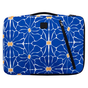 3130630173533 - Laptophülle Flower Kunstfaser blau bis 406 cm (16 Zoll) 3130630173533 Exacompta