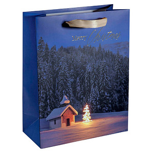 4004360781230 - Geschenktasche GT115 Christmas Chapel Large Weihnachten mit Schleifenband Weihnachten 26cm x 33cm 4004360781230 5 Stück 4004360781230 - Geschenktasche GT115 Christmas Chapel Large Weihnachten mit Schleifenband Weihnachten 26cm x 33cm 4004360781230 5 Stück