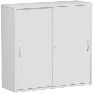 4038933487175 - Schiebetürenschrank Flex S-312353-LL lichtgrau 2 Fachböden 1200 x 425 x 1182 cm