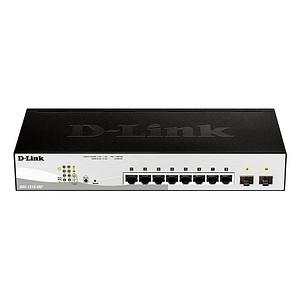 0790069467691 - D-Link Web Smart DGS-1210-08P - Switch - managed - 8 x 10 100 1000 (PoE) + 2 x Gigabit SFP - Desktop an Rack montierbar - PoE (45 W)