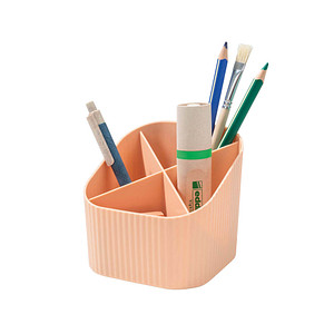 4012473120525 - Stiftehalter X-LOOP pastellorange Kunststoff 4 Fächer 111 x 111 x 105 cm 4012473120525 HAN 4012473120525 - Stiftehalter X-LOOP pastellorange Kunststoff 4 Fächer 111 x 111 x 105 cm 4012473120525 HAN