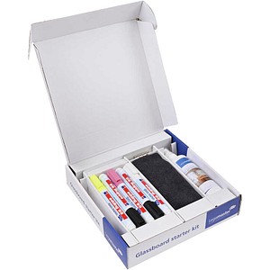 8713797078672 - Glasboard-Starterkit 7-12500 4 Magnete 5 Kreidemarker 1 Tuch 1 Spray