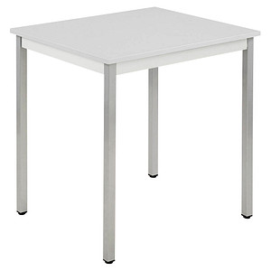 3700245399279 - Mehrzwecktisch lichtgrau alu rechteckig Vierkantrohr alu 700 x 600 x 740 cm 3700245399279 SODEMATUB 3700245399279 - Mehrzwecktisch lichtgrau alu rechteckig Vierkantrohr alu 700 x 600 x 740 cm 3700245399279 SODEMATUB
