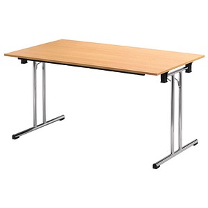 3700245507889 - Klapptisch ohne TPCH167H 74cm (H) 160x70cm (BxT) rechteckig buche   chrom 3700245507889 SODEMATUB