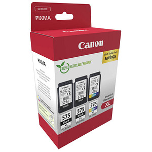 8714574679617 - PG-575XLx2 CL-576XL Multipack - 3-pack - High Yield - black colour (cyan magenta yellow) - original - ink cartridge - Tintenpatrone Farbe ( Cyan Magenta Gelb)