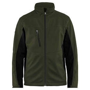 7330509534755 - BLAKLÄDER® unisex Softshelljacke 4950 olivegrün schwarz Größe M