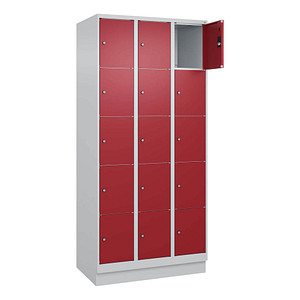 4066681684515 - Schließfachschrank Classic PLUS lichtgrau rubinrot 080020-305 S10001 15 Schließfächer 900 x 500 x 1950 cm 4066681684515 C+P 4066681684515 - Schließfachschrank Classic PLUS lichtgrau rubinrot 080020-305 S10001 15 Schließfächer 900 x 500 x 1950 cm 4066681684515 C+P