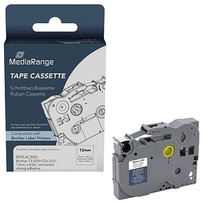 4260664874164 - Schriftband ersetzt brother TZe-S231 MRBTZS231 12 mm schwarz auf weiß