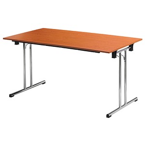 3700245507865 - Schreibtisch TPCH167M 74cm (H) 160x70cm (BxT) rechteckig kirschbaum chrom 3700245507865 SODEMATUB 3700245507865 - Schreibtisch TPCH167M 74cm (H) 160x70cm (BxT) rechteckig kirschbaum chrom 3700245507865 SODEMATUB