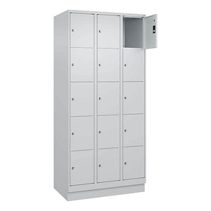 4066681684591 - CP Schließfachschrank Classic PLUS lichtgrau 080020-305 S10009 15 Schließfächer 900 x 500 x 1950 cm