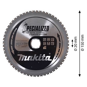 0088381454261 -  B-47058 SPECIALIZED Kreissägeblatt 1500 mm 60 Zähne 0088381454261 makita