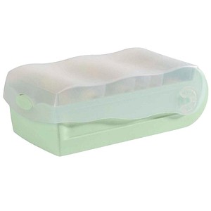 4012473121195 - CROCO Karteikasten DIN A7 für 900 Karteikarten grün-transparent mit Deckel 4012473121195 100 Stück