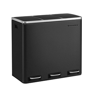 0194343033594 - Mülltrenner 3 x 180 l schwarz 0194343033594 SONGMICS
