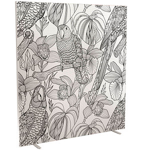 PAPERFLOW Trennwand easyScreen Tropical, 62463 bunt 160,0 x 173,4 cm, 1 St.