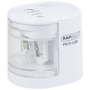 5018505011037 - RAPESCO Elektrischer Doppel-Spitzer PS12-USB weiß