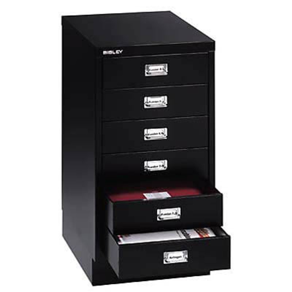BISLEY MultiDrawer Ladeinzet A4, 9 vakken voor alle DIN A4-laden, metaal, 800 kunststof, 36,5 x 23,7 x 2,7 cm