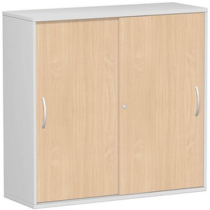 4038933487151 - Schiebetürenschrank Flex S-312353-BL lichtgrau buche 2 Fachböden 1200 x 425 x 1182 cm