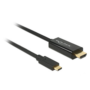 4043619852604 - Kabel usb Type-C™ Stecker hdmi-a Stecker DP-Alt Mode 4K 30 Hz 3 m schwa (85260) - Delock