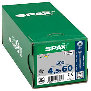 SPAX® Universalschrauben Z2 Senkkopf WIROX 60mm  x 4,5 mm, 500 St.