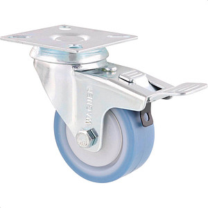 4001073052619 - Apparaterollen DELUXE Rad-Ø 50 mm VE 4 Stk Lenkrolle mit Feststeller Wagner