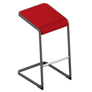 8056457078415 - Hocker OCSTOA01 2IZX C-STOOL rot bis 110kg 8056457078415 Quadrifoglio