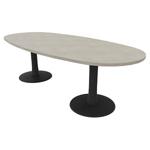 8058265534015 - Konferenztisch Idea+ beton oval Säulenfuß grau 2400 x 1100 x 740 cm 8058265534015 - Konferenztisch Idea+ beton oval Säulenfuß grau 2400 x 1100 x 740 cm