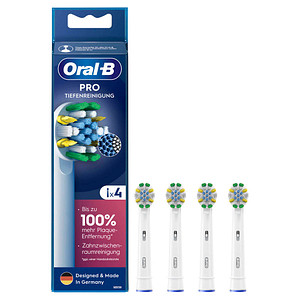 4 Oral-B PRO Tiefenreinigung Zahnbürstenaufsätze