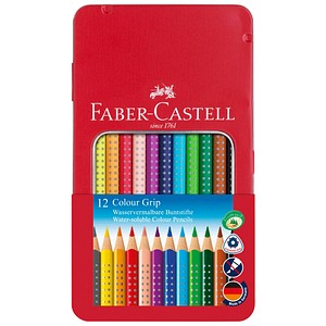 FABER-CASTELL Colour GRIP Buntstifte farbsortiert, 12 St.