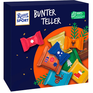 4000417907004 - Ritter SPORT Bunter Teller Schokolade 19 St