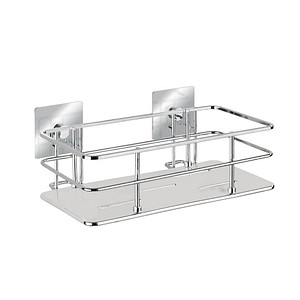 4008838269350 - WENKO Duschablage Turbo-Loc Quadro Regale 1 Ablage Gr B H T 145 cm x 10 cm x 24 cm silberfarben (platte draht chrom adapter knauf boden chrom) Duschablage Duschzubehör Regale 4008838269350 - WENKO Duschablage Turbo-Loc Quadro Regale 1 Ablage Gr B H T 145 cm x 10 cm x 24 cm silberfarben (platte draht chrom adapter knauf boden chrom) Duschablage Duschzubehör Regale