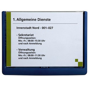 4005546405469 - DURABLE Türschild CLICK SIGN Kunststoff blau DIN A5 210 x 148 cm