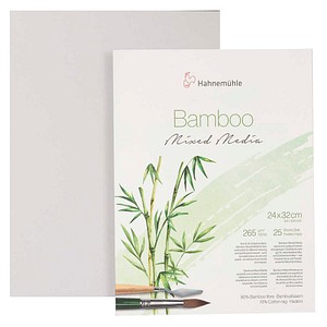 HAHNEMÜHLE Malblock Bamboo 24,0 x 32,0 cm 265 g/qm, 25 Blatt, 1 Block