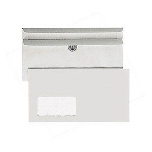 BONG Briefumschläge Kompakt-Brief mit Fenster grau selbstklebend 1.000 St.