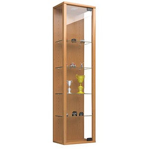 4051814345395 - Ebuy24 - Stano Mini Vitrinenschrank Wandmontage 1 Glastür mit LED-Licht zum Aufhängen Buche dekor 4051814345395 - Ebuy24 - Stano Mini Vitrinenschrank Wandmontage 1 Glastür mit LED-Licht zum Aufhängen Buche dekor